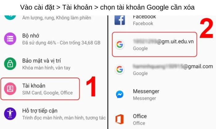 Hướng dẫn cách loại bỏ tài khoản Google khỏi điện thoại Android