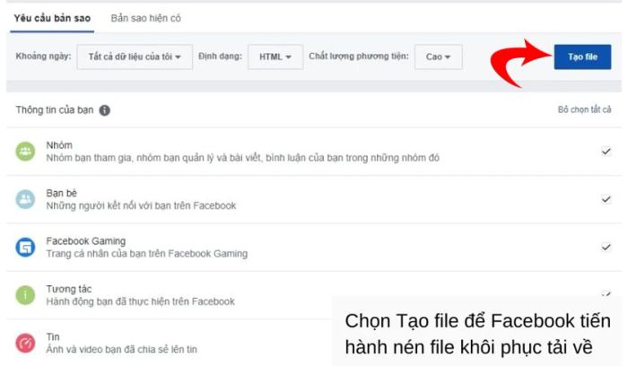 Hướng dẫn khôi phục những story đã bị xóa trên Facebook bằng máy tính