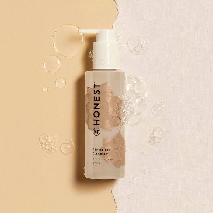the cleanser in its convenient pump bottle