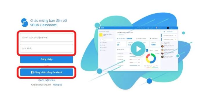 Hướng dẫn đăng nhập vào ứng dụng SHub Classroom.