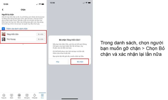 Hướng dẫn cách bỏ chặn bạn bè trên Facebook