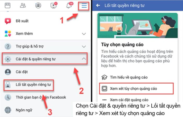 Hướng dẫn chi tiết cách chặn quảng cáo trên Facebook mà không cần phải sử dụng phần mềm hỗ trợ.
