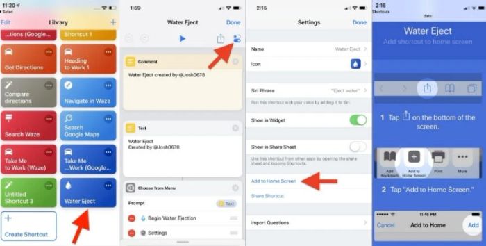 Tạo biểu tượng Shortcut trên màn hình chính của iPhone