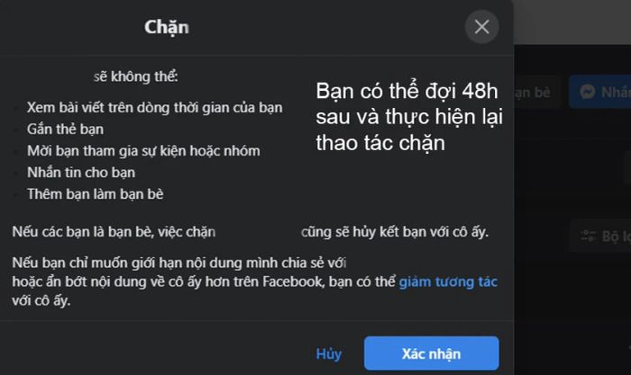 Lỗi xảy ra