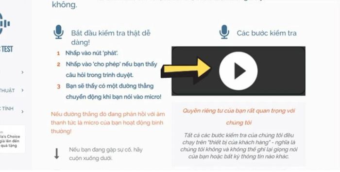 Hướng dẫn kiểm tra micro trên Windows 10 trực tuyến