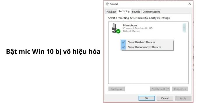 Microphone trên Win 10 có thể bị vô hiệu hóa, bạn cần thực hiện các bước sau để bật lại mic và sử dụng bình thường.