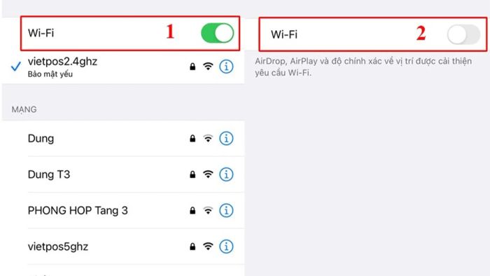 Cách khắc phục tình trạng tự bật WiFi trên iPhone
