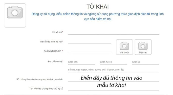Tải ảnh mặt trước và mặt sau của CMND/CCCD lên