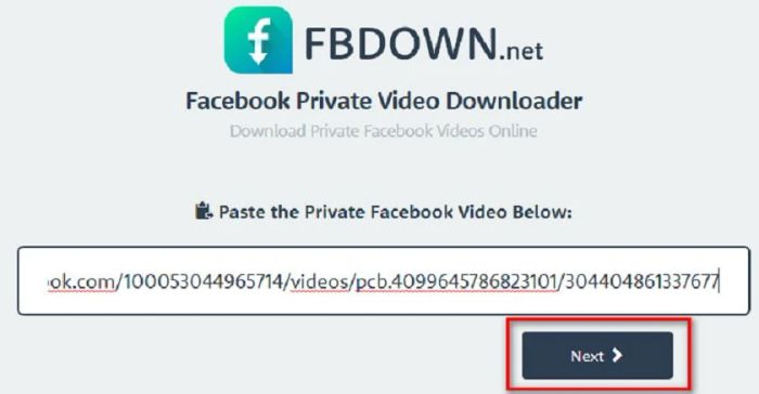 Cách tải video từ Facebook về máy tính bằng ứng dụng FBDOWN