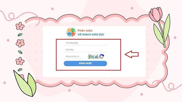 Đăng nhập vào hệ thống phần mềm Gokids