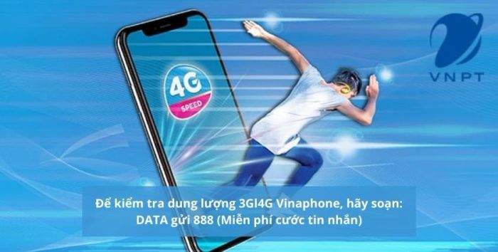 Kiểm tra dung lượng 3G|4G Vinaphone qua tin nhắn rất đơn giản và nhanh chóng.