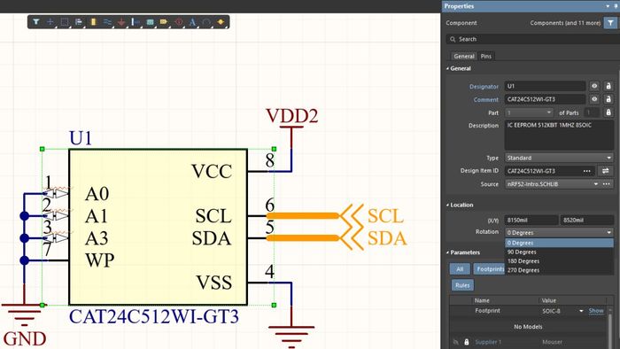 Các phím tắt Altium dùng trong thiết kế mạch nguyên lý