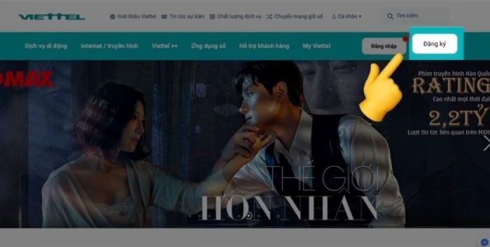 Hướng dẫn đăng ký tài khoản My Viettel trên máy tính: