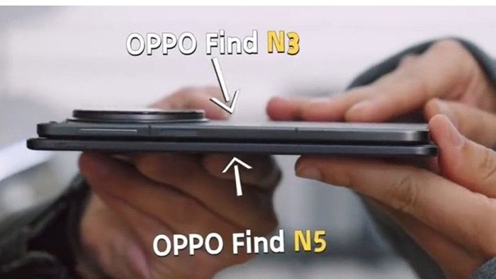 OPPO Find N5 so với Find N3 về thiết kế