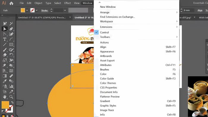 Một số phím tắt AI thường dùng trong menu Windows