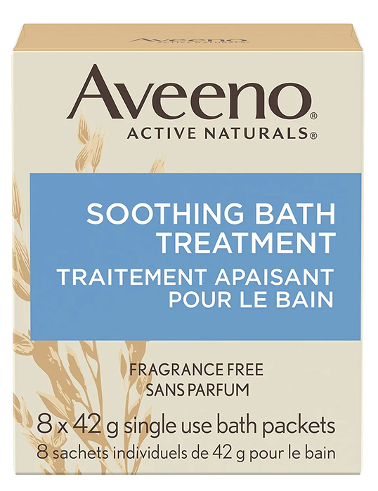 a package of oatmeal bath soak