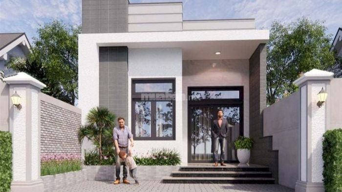 Mẫu nhà ống 1 tầng 5x17m theo xu hướng hiện đại