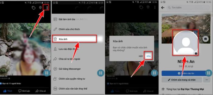 Hướng dẫn xóa ảnh đại diện trên Facebook bằng điện thoại cực kỳ đơn giản.