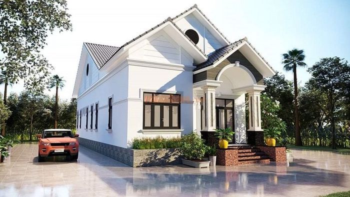 Mẫu nhà ống 1 tầng 5x17m mái Thái phong cách cổ điển và tiện nghi