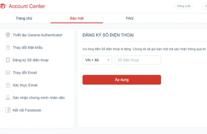 Hướng dẫn cách gỡ liên kết số điện thoại khỏi tài khoản Garena