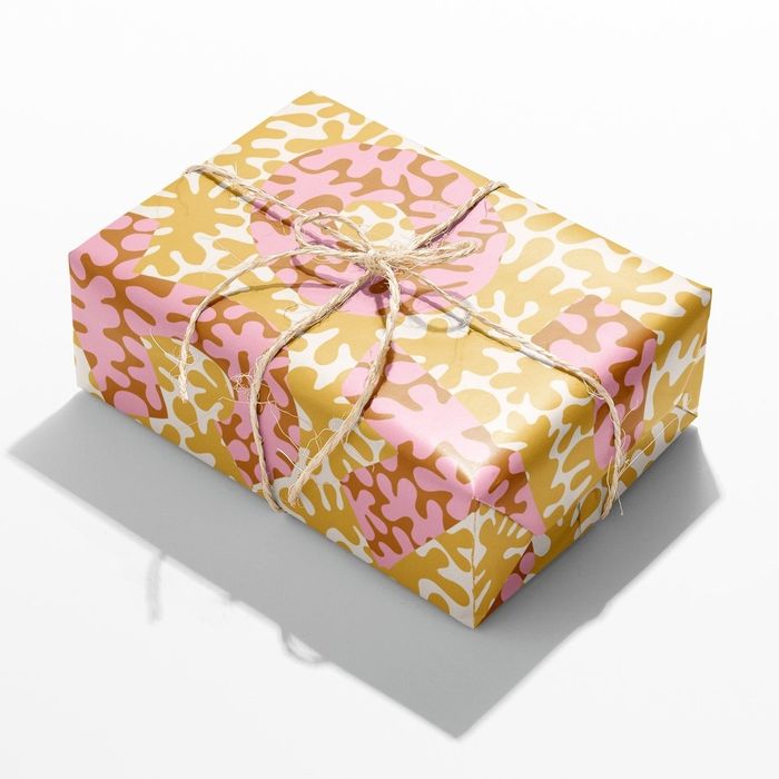 Colorful paper gift wrap
