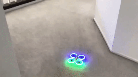 A reviewer's video capturing the drone as it takes off