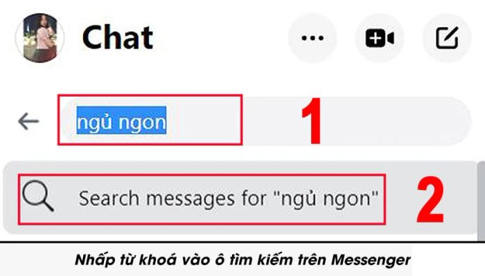 Hướng dẫn cách tìm tin nhắn trên Messenger khi sử dụng máy tính