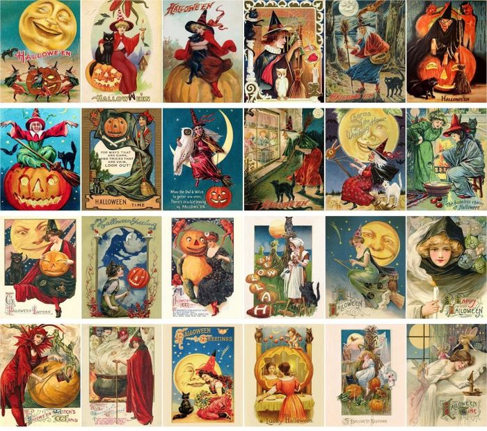 each Halloween card included in the pack