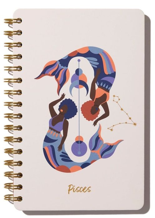 A journal themed around Pisces