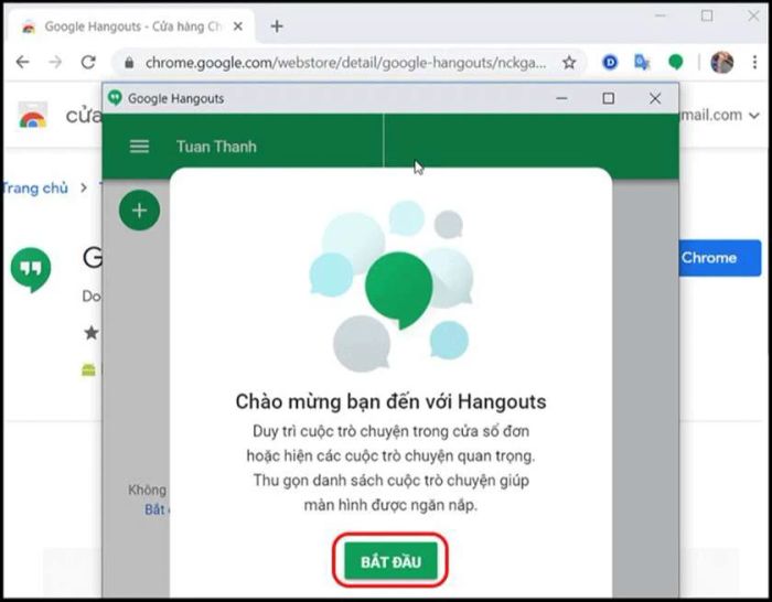 cài đặt Google Meet cho máy tính