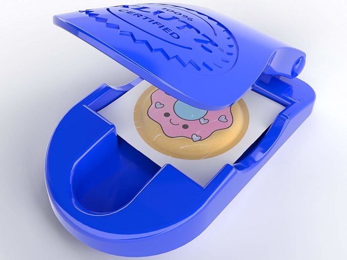 a sticker press tool