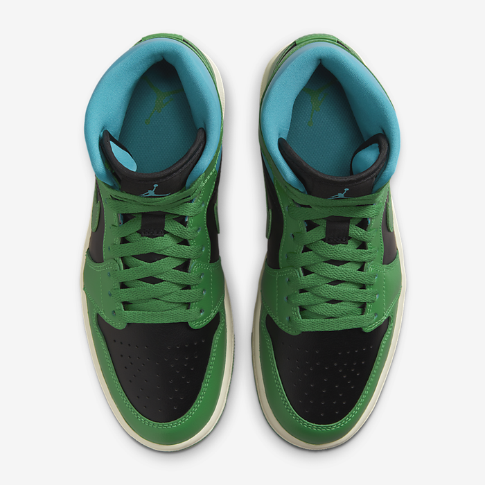 Image of green and blue sneakers