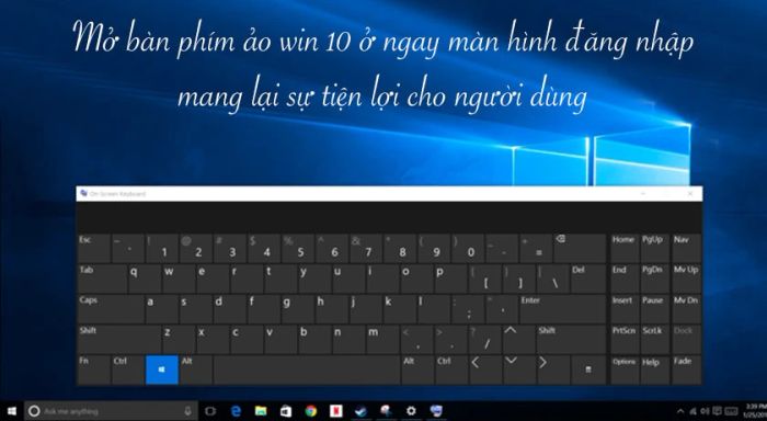 Bàn phím ảo trên Windows 10