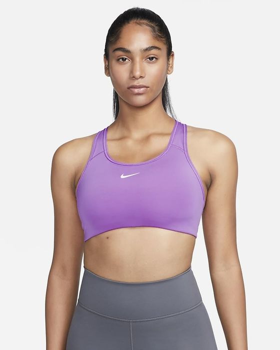 Image of model wearing purple bra