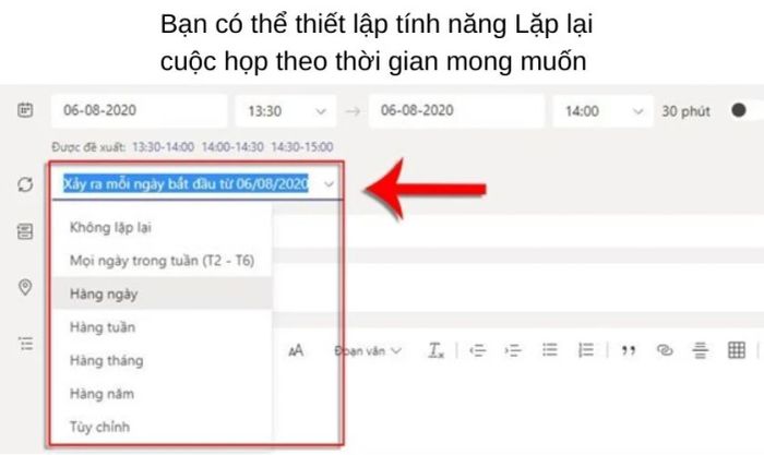 Hướng dẫn chi tiết tạo lịch học và cuộc họp trực tuyến trên Microsoft Teams