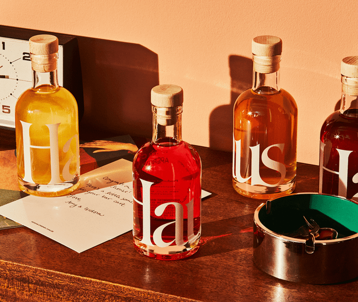 The four bottles included in the set.