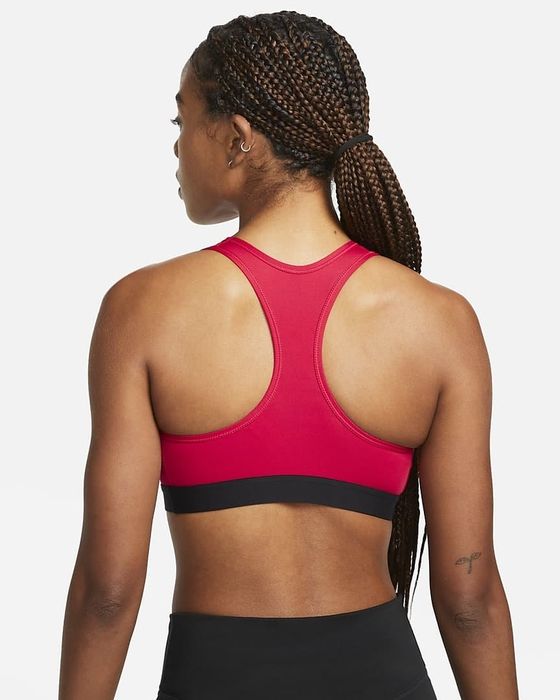 Image of model wearing red bra