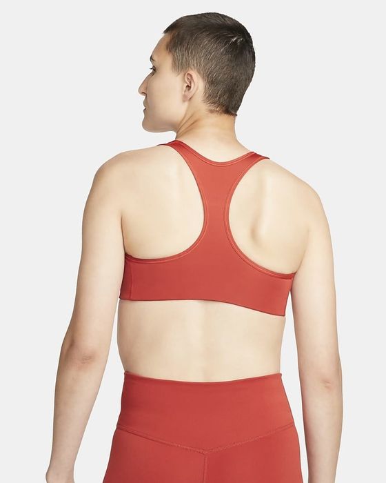 Image of model wearing red bra