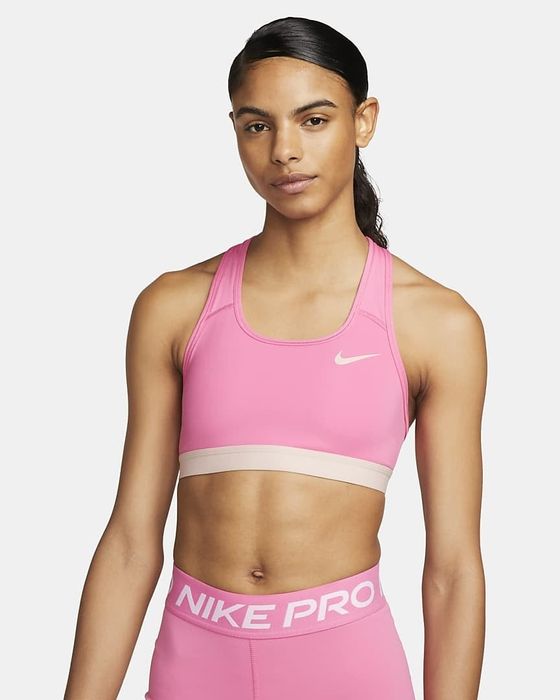 Image of model wearing pink bra