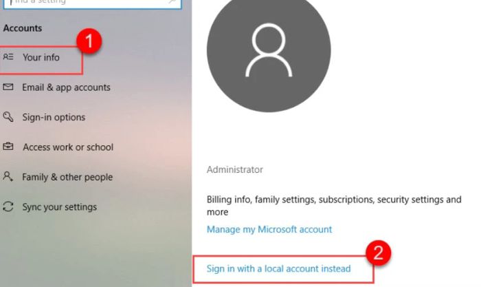 Hướng dẫn xóa mật khẩu máy tính Win 10