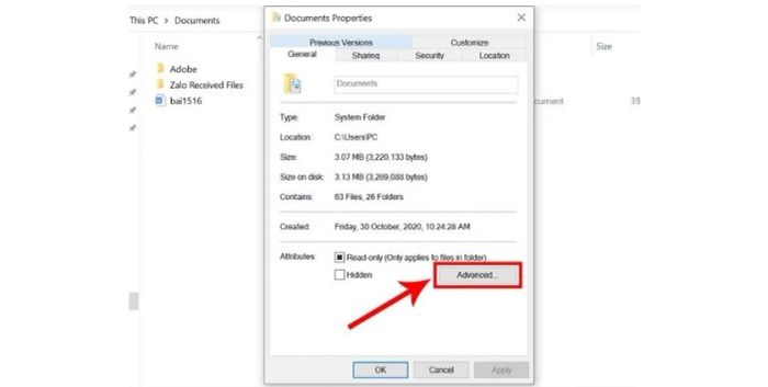 Sử dụng tính năng có sẵn trên Windows để đặt mật khẩu cho folder