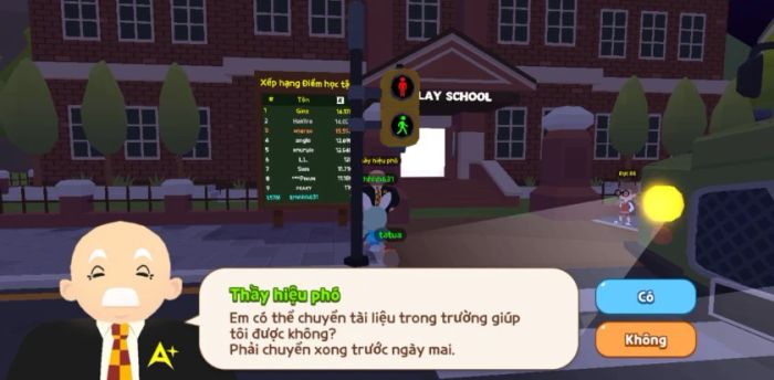 Nhân vật máy có thể tham gia vào các nhiệm vụ trong game Play Together