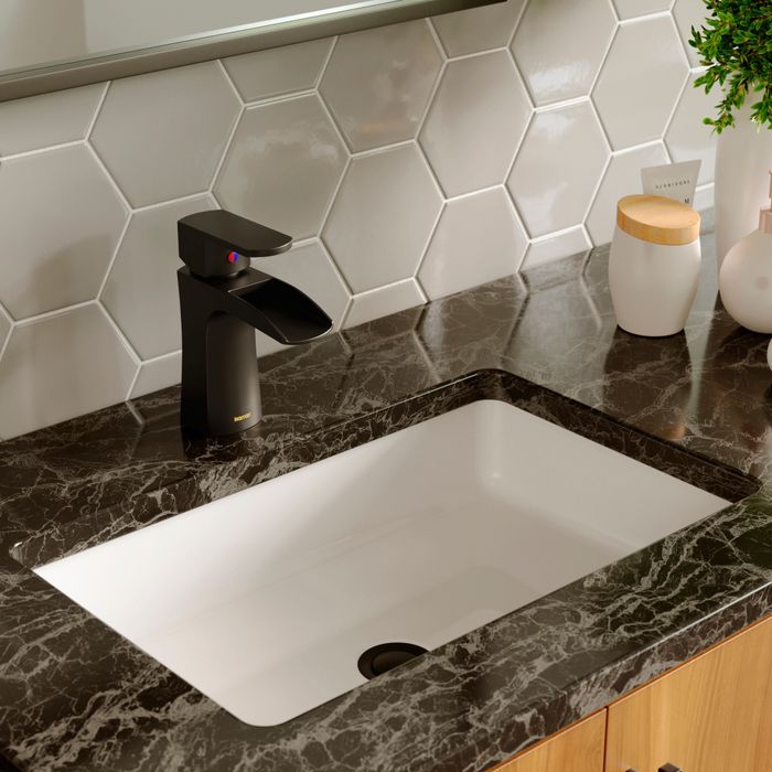 the black waterfall faucet