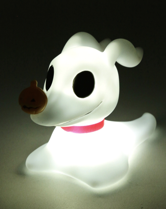 a glowing, illuminated zero lamp