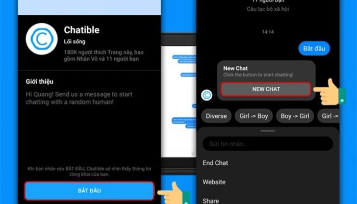 Phương pháp trò chuyện với người lạ trên Messenger qua điện thoại