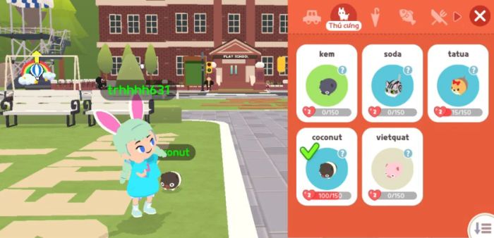 Hướng dẫn cách dẫn pet đi dạo trong Play Together