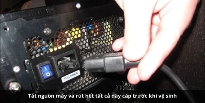 Chuẩn bị trước khi làm sạch máy tính để bàn
