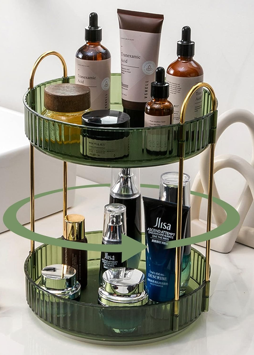 The organizer filled with a variety of products