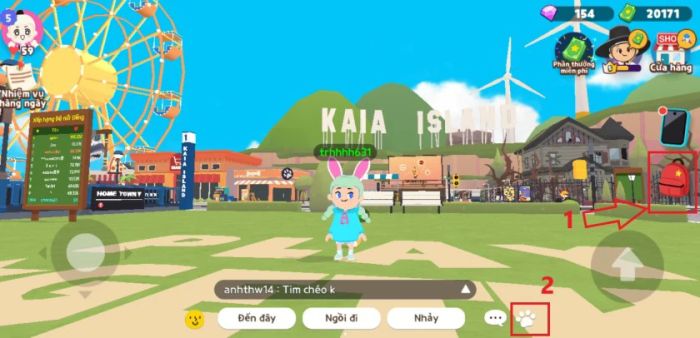 Hướng dẫn cách dắt pet đi dạo trong Play Together