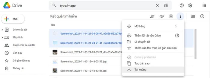 Hướng dẫn tải ảnh từ Google Drive về máy tính